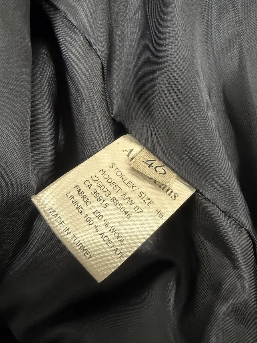 AW2007 Acne Studios Navy Wool Jacket - Image 7