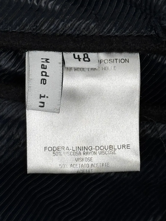 AW2007 Balenciaga Black Classy Officer Jacket By Nicolas Ghesquière - Image 12