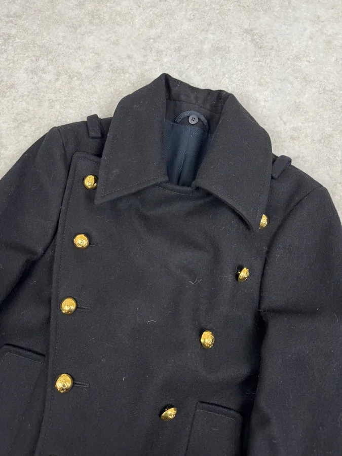 AW2007 Balenciaga Black Classy Officer Jacket By Nicolas Ghesquière - Image 6
