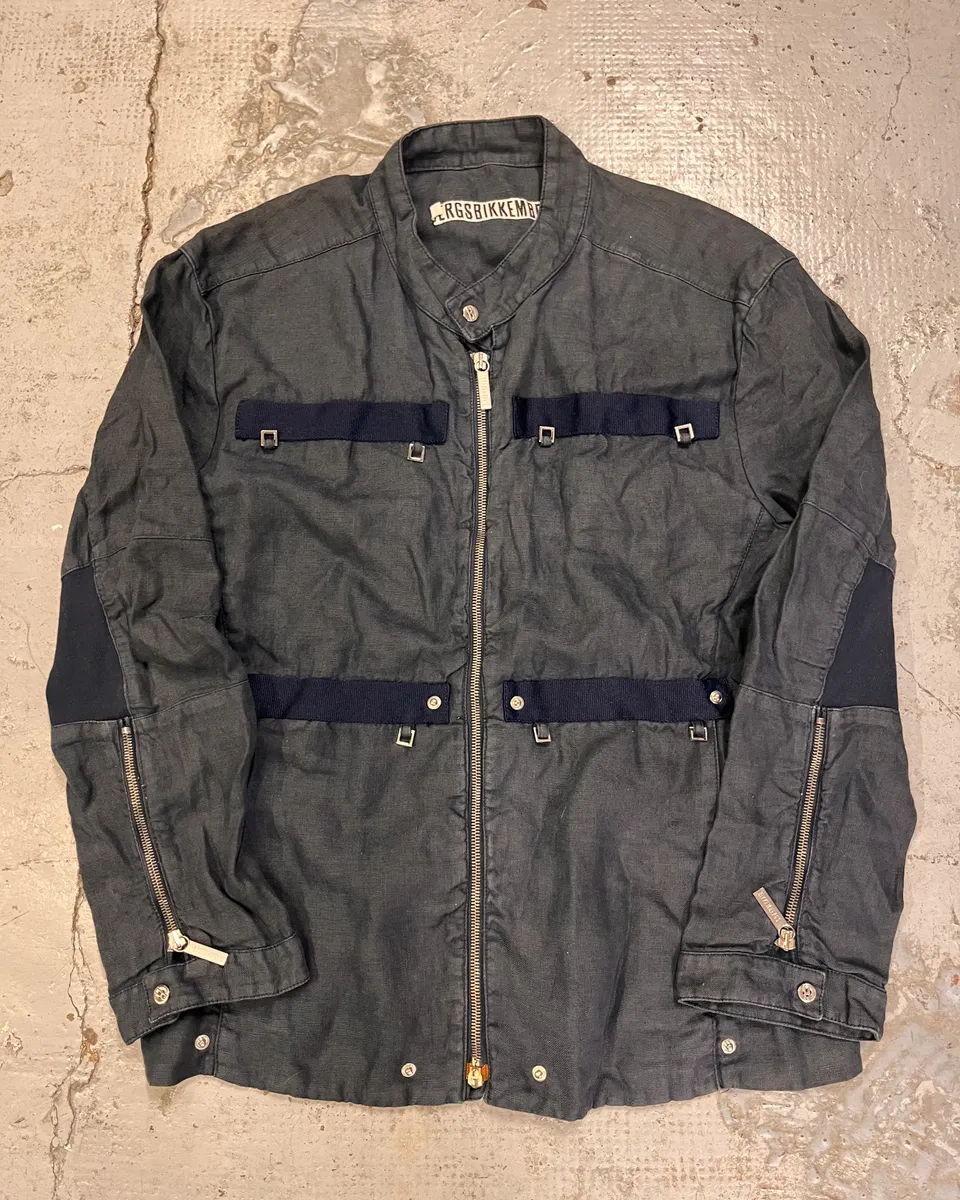 AW2007 Bikkembergs Navy Cargo Jacket - Image 2