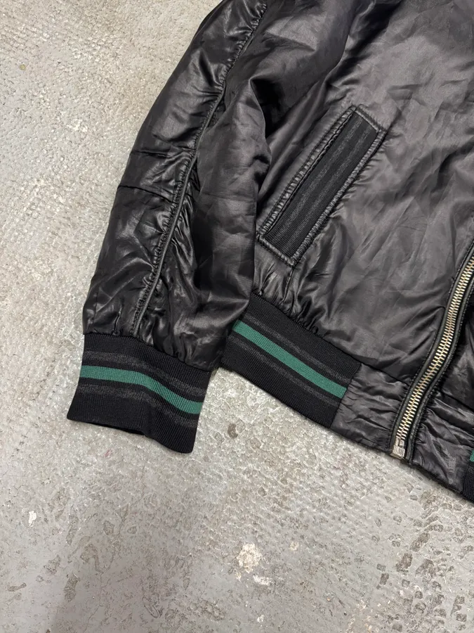 AW2007 Dolce & Gabbana Black Nylon Bomber Jacket - Image 4