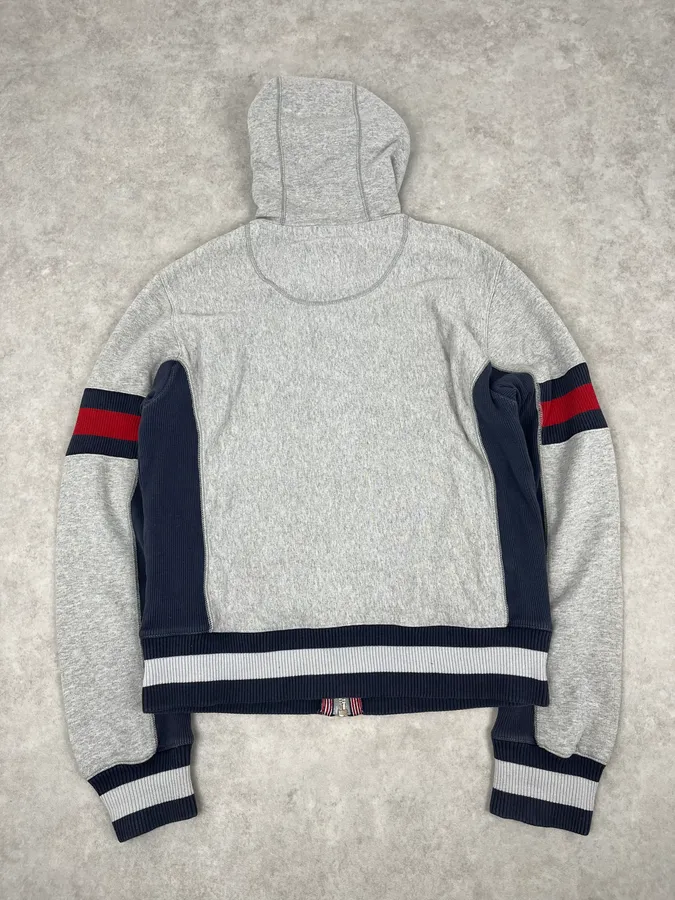 AW2007 Dolce & Gabbana Grey Royal College Zip-up Hoodie - Image 6