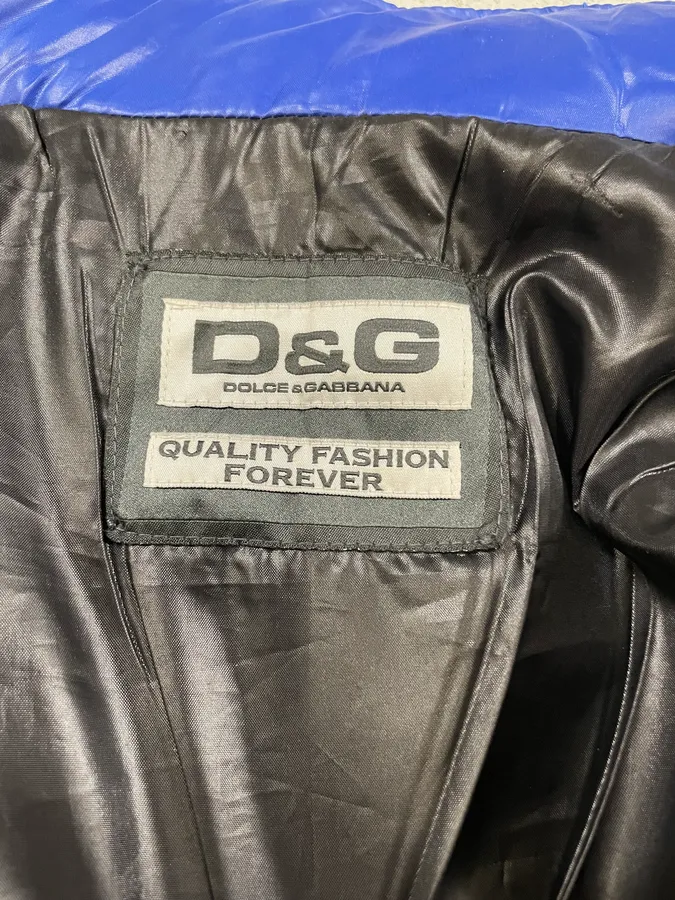 AW2007 Dolce & Gabbana Multi-Zip Blue Utility Jacket - Image 12