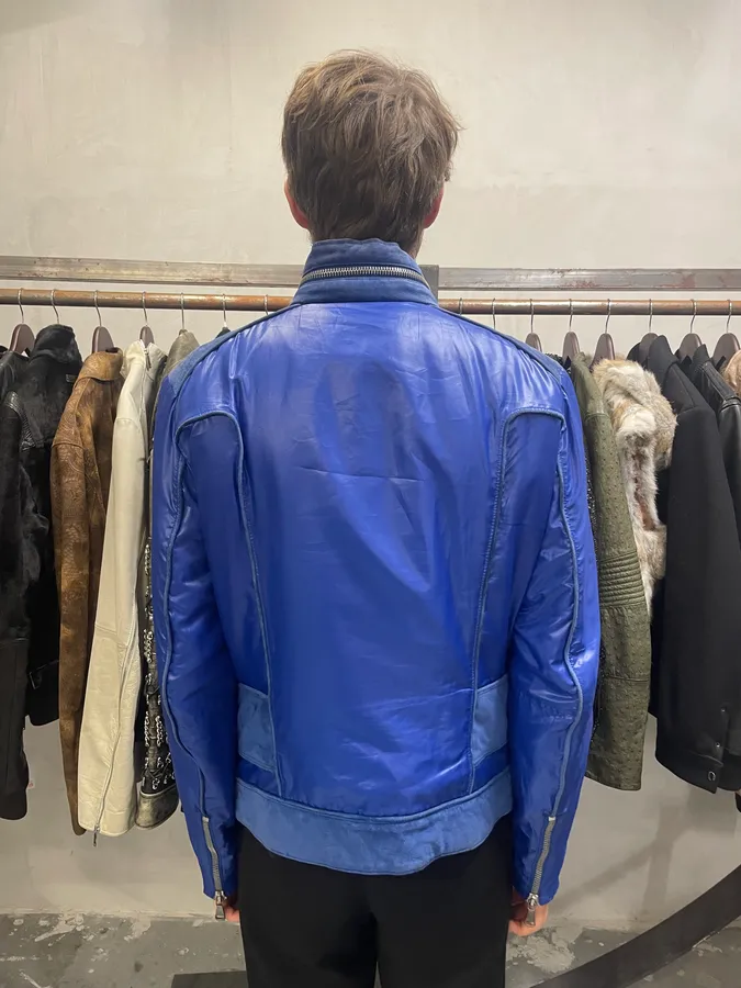 AW2007 Dolce & Gabbana Multi-Zip Blue Utility Jacket - Image 3