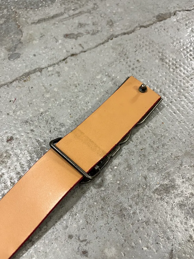 AW2007 Dolce & Gabbana Red Leather Belt - Image 9