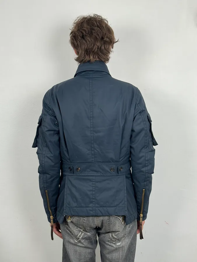 AW2007 Dsquared2 Asymmetrical Navy Cargo Jacket - Image 4