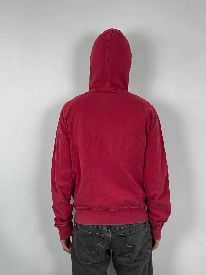 AW2007 Dsquared2 Red « Heart Stronger » Zip-up Hoodie - Image 3
