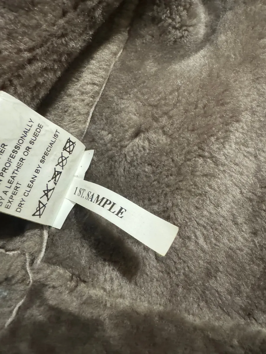 AW2007 Emporio Armani Sample Asymmetrical Tern Captain Fur Leather Jacket - Image 7