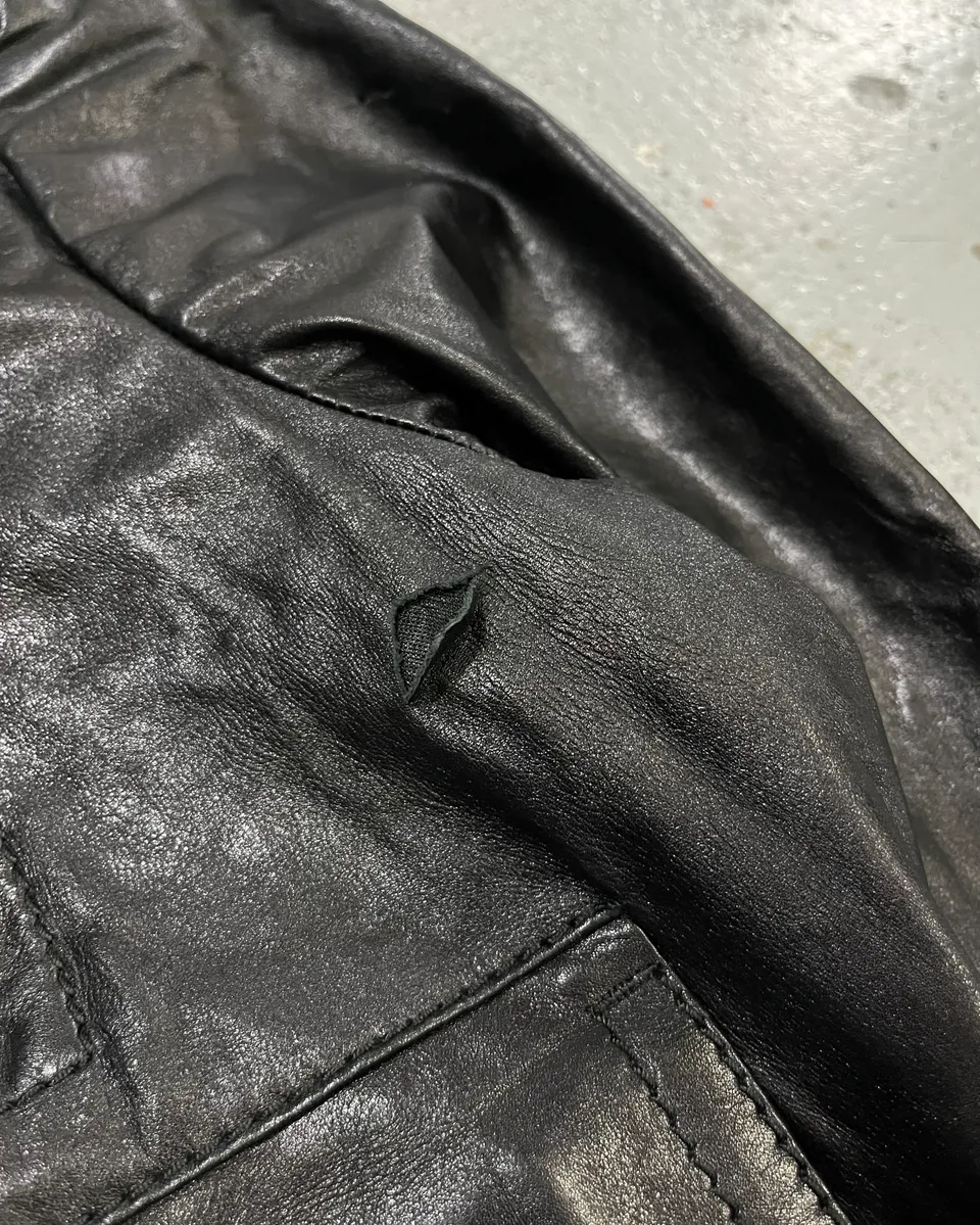 AW2007 Gucci Black Leather Madonna Jacket by Frida Giannini - Image 7