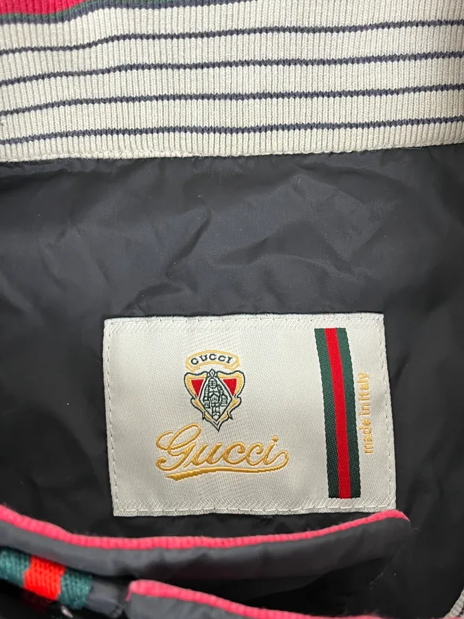 AW2007 Gucci Navy Multi Pockets Nylon Light Jacket by Frida Giannini - Image 10
