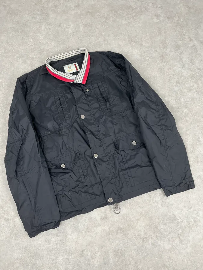 AW2007 Gucci Navy Multi Pockets Nylon Light Jacket by Frida Giannini - Image 4