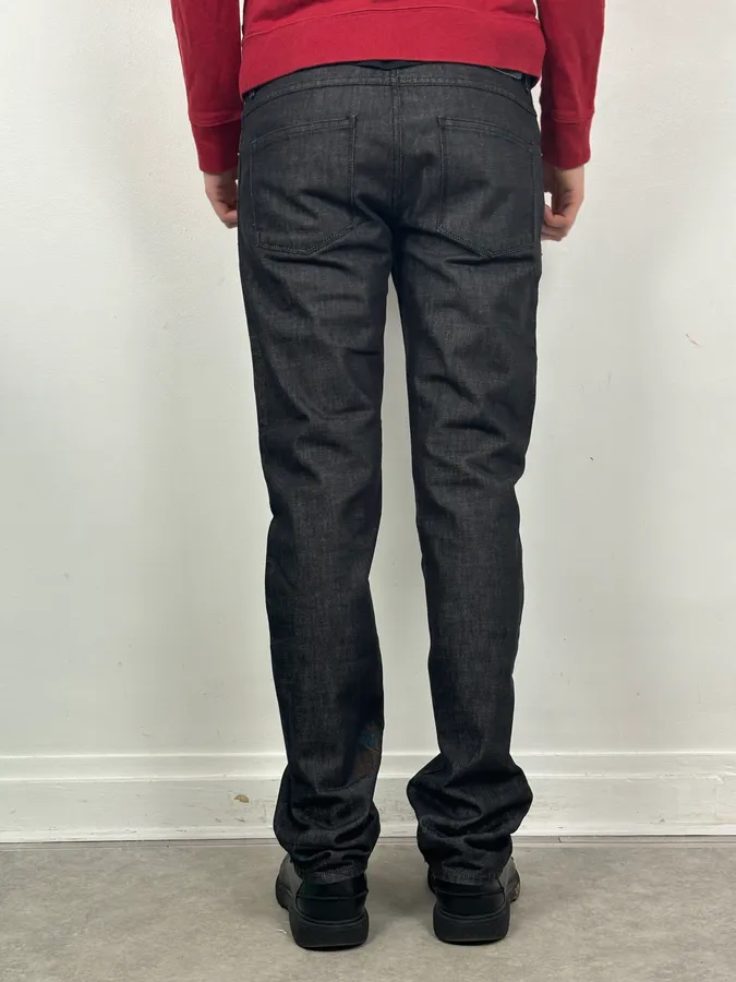 AW2007 Jil Sander Dark Grey Denim Straight Leg Jeans - Image 4