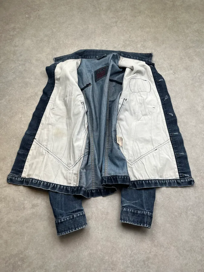 AW2007 Marithé + François Girbaud Embroidered Blue Denim Jacket - Image 10