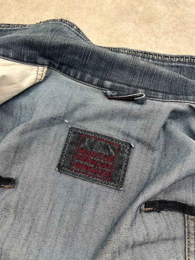 AW2007 Marithé + François Girbaud Embroidered Blue Denim Jacket - Image 11