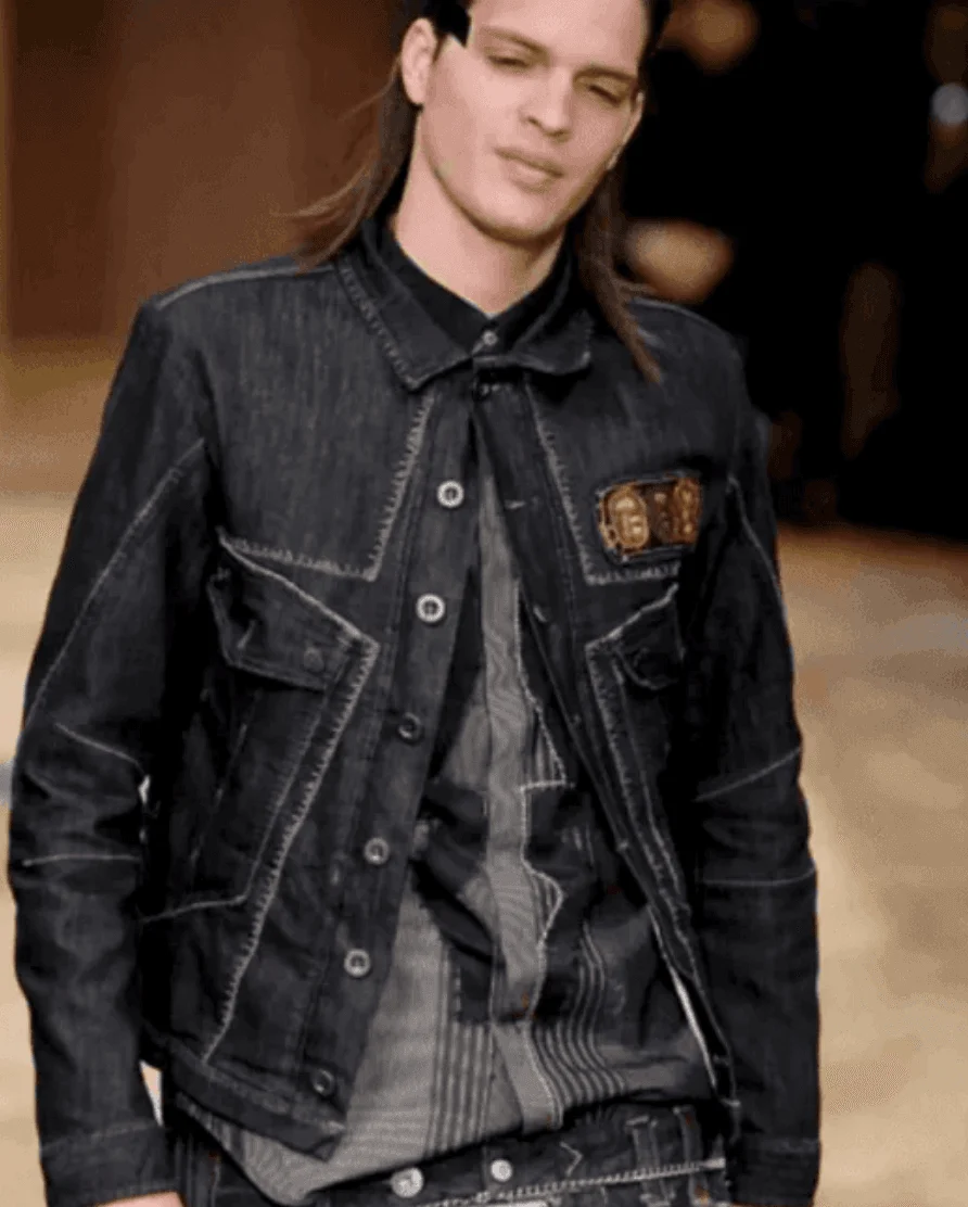 AW2007 Marithé + François Girbaud Embroidered Blue Denim Jacket - Image 2