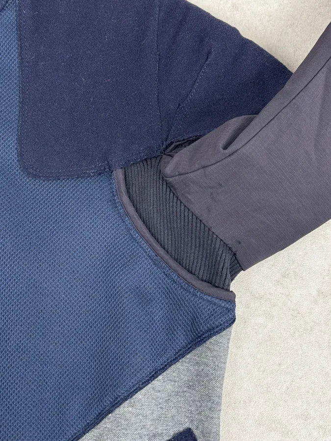AW2007 Marithé + François Girbaud Navy Technical Padded Bomber Jacket - Image 12