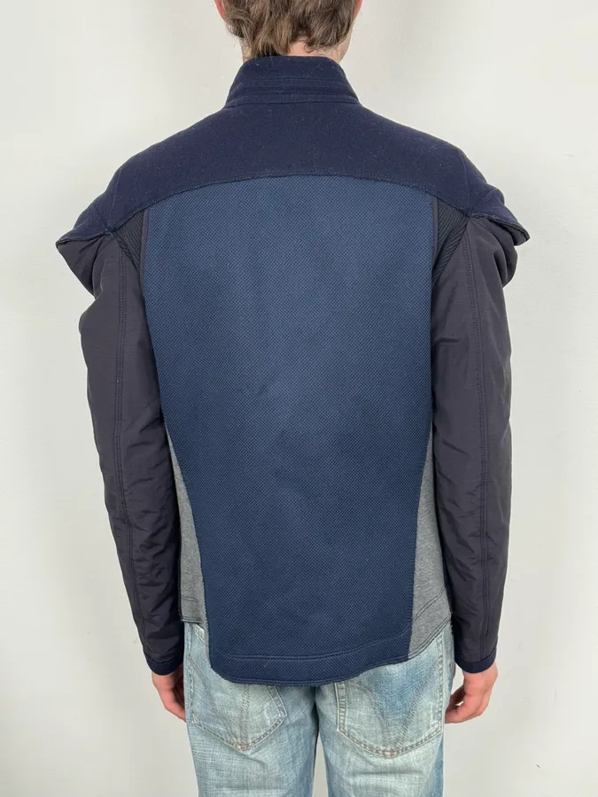 AW2007 Marithé + François Girbaud Navy Technical Padded Bomber Jacket - Image 3