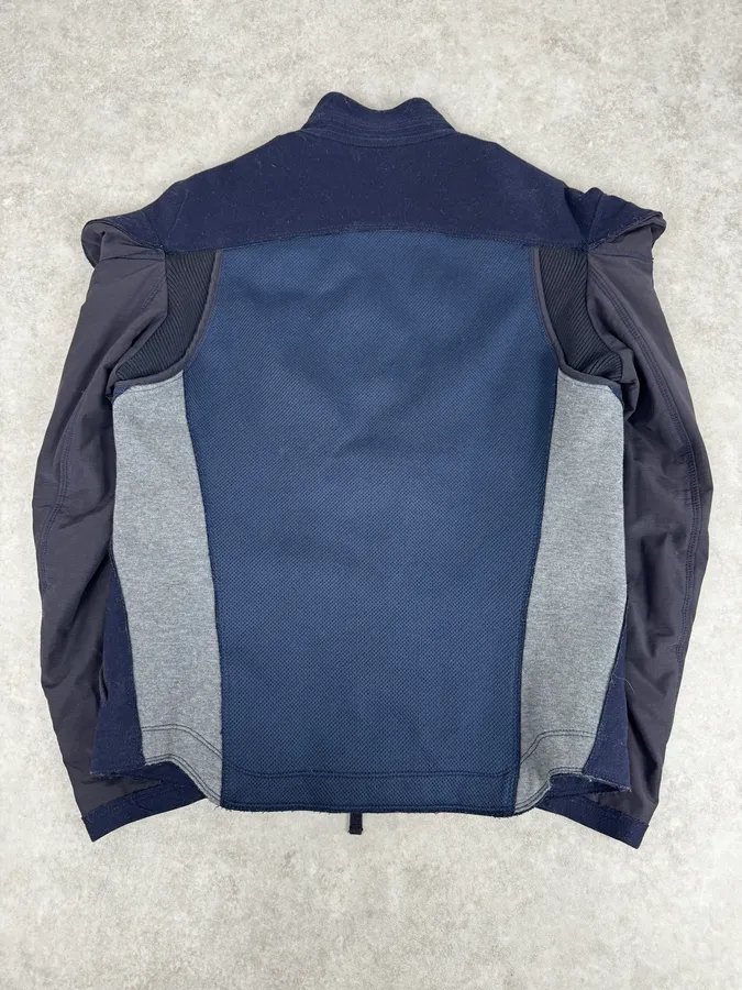 AW2007 Marithé + François Girbaud Navy Technical Padded Bomber Jacket - Image 4