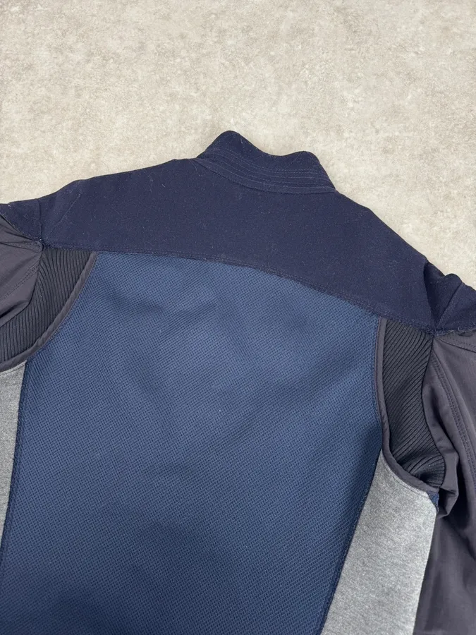 AW2007 Marithé + François Girbaud Navy Technical Padded Bomber Jacket - Image 6