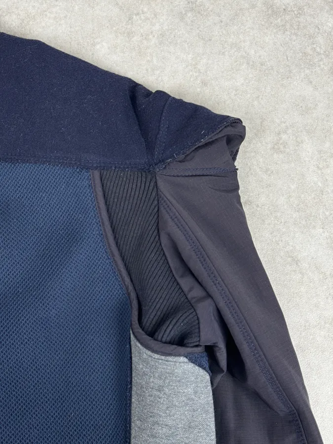 AW2007 Marithé + François Girbaud Navy Technical Padded Bomber Jacket - Image 9