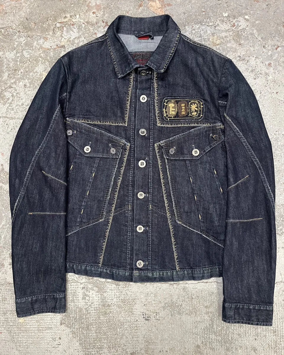 AW2007 Marithé + François Girbaud Patch Brut Denim Jacket