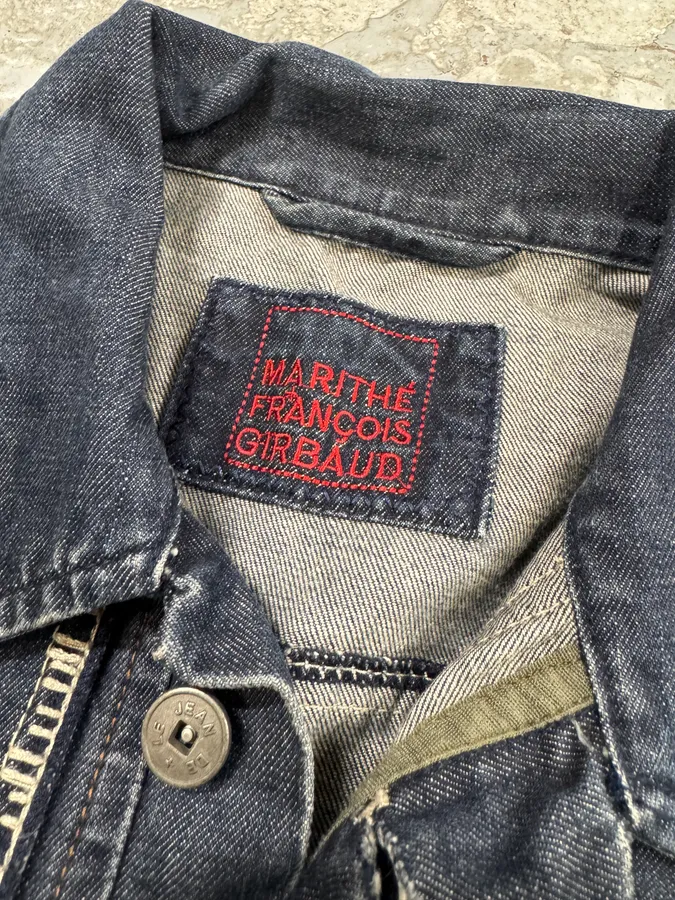 AW2007 Marithé + François Girbaud Signature Blue Denim Buttoned Jacket - Image 8