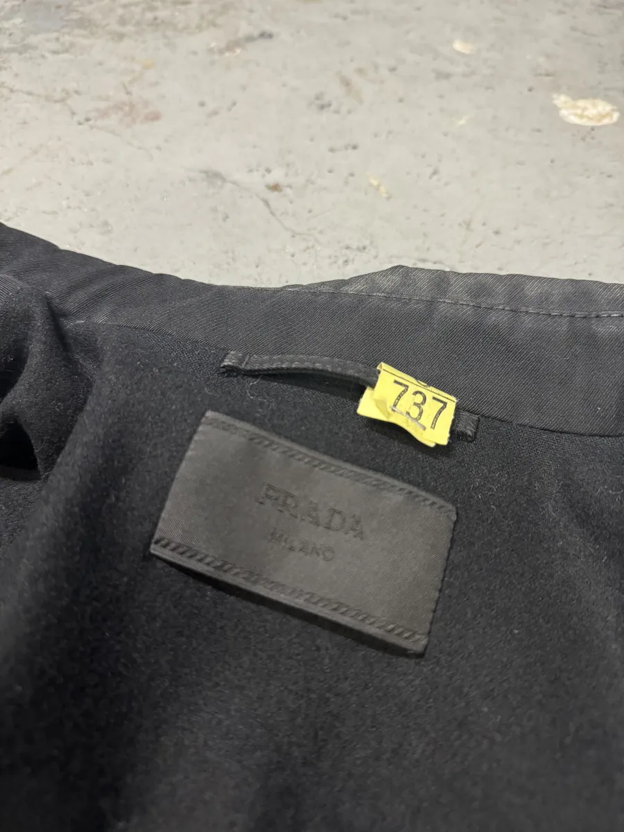 AW2007 Prada Black Imperial Trench Jacket - Image 10