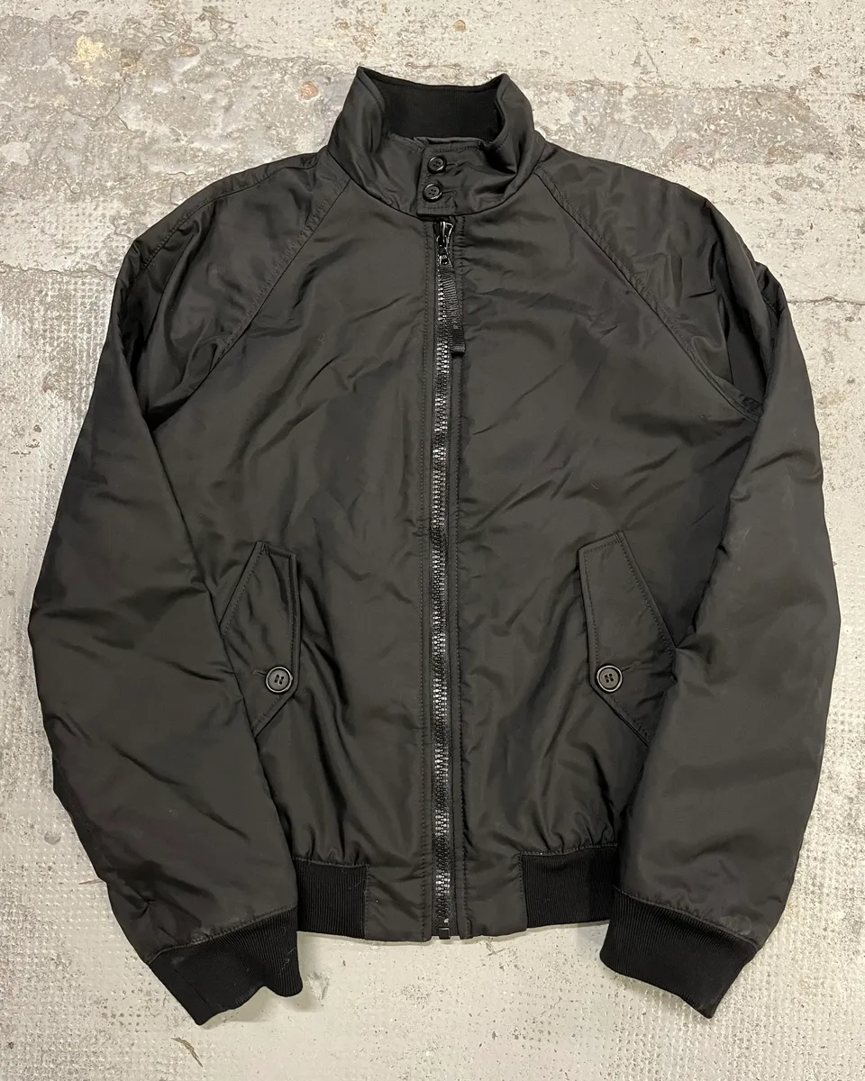 AW2007 Prada Black Linea Rossa Light Nylon Bomber Jacket - Image 5