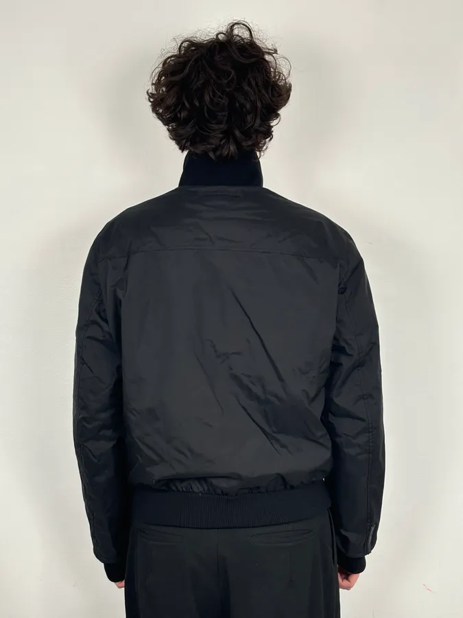 AW2007 Prada Black Nylon Linea Rossa Bomber Jacket - Image 3