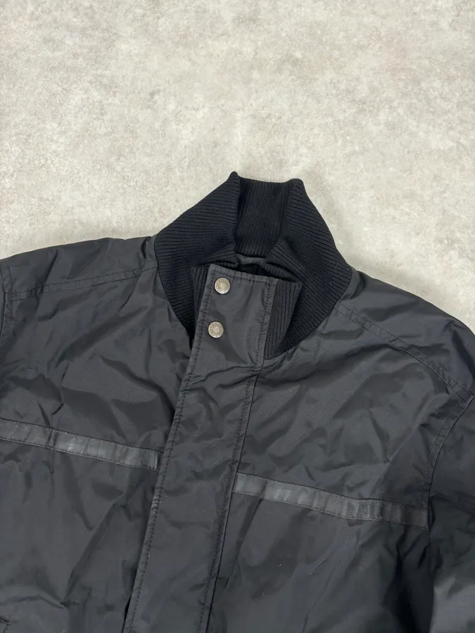 AW2007 Prada Black Nylon Linea Rossa Bomber Jacket - Image 4