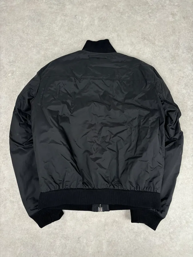 AW2007 Prada Black Nylon Linea Rossa Bomber Jacket - Image 5