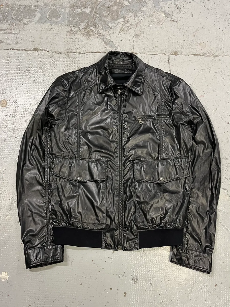 AW2007 Prada Black Nylon Multi-Pocket Light Jacket