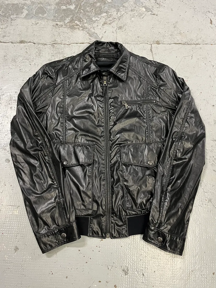 AW2007 Prada Black Nylon Multi-Pocket Light Jacket - Image 4