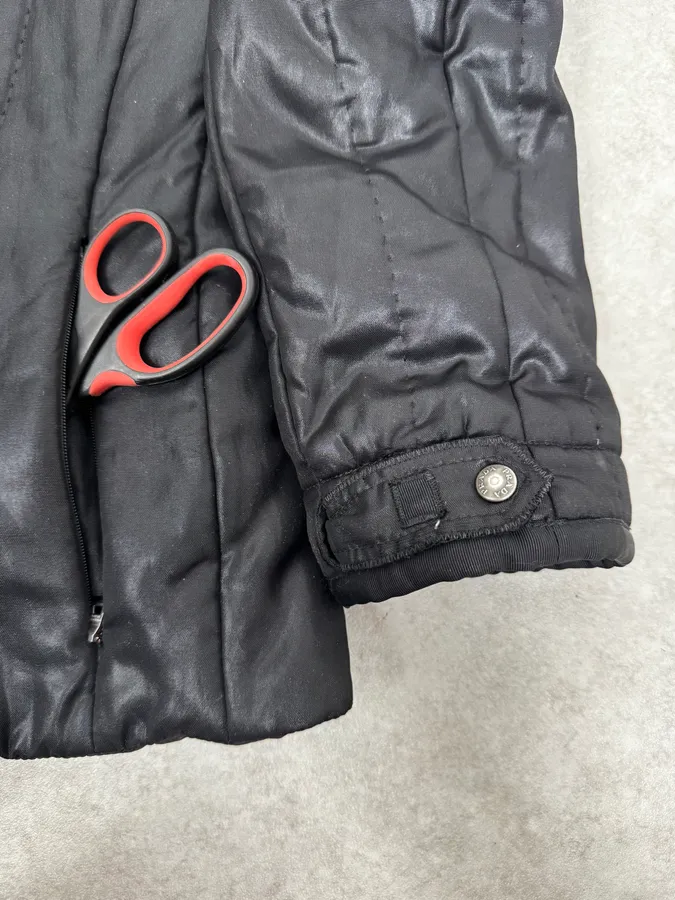 AW2007 Prada Black Shiny Hooded Puffer Jacket - Image 8