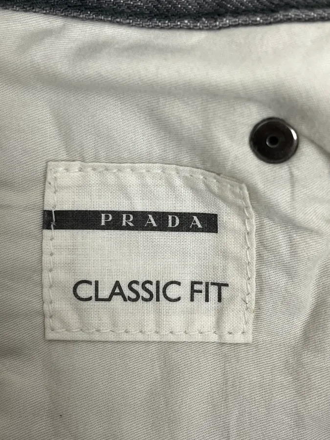 AW2007 Prada Grey Raw Denim Jeans - Image 11