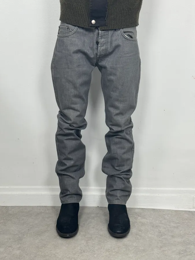 AW2007 Prada Grey Raw Denim Jeans - Image 2