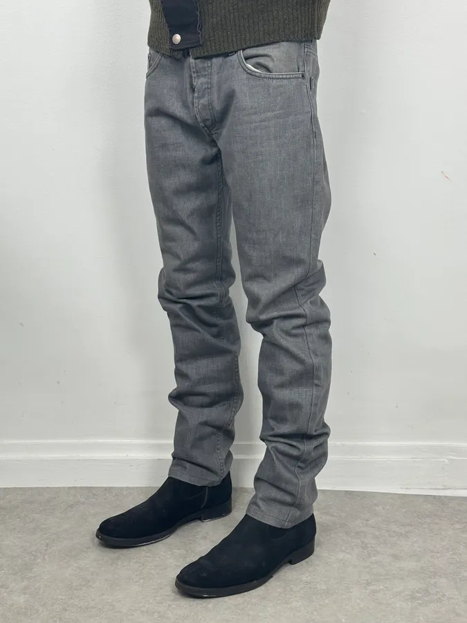 AW2007 Prada Grey Raw Denim Jeans - Image 3