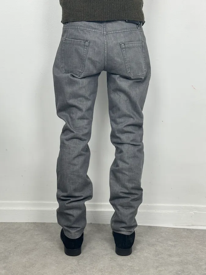 AW2007 Prada Grey Raw Denim Jeans - Image 4