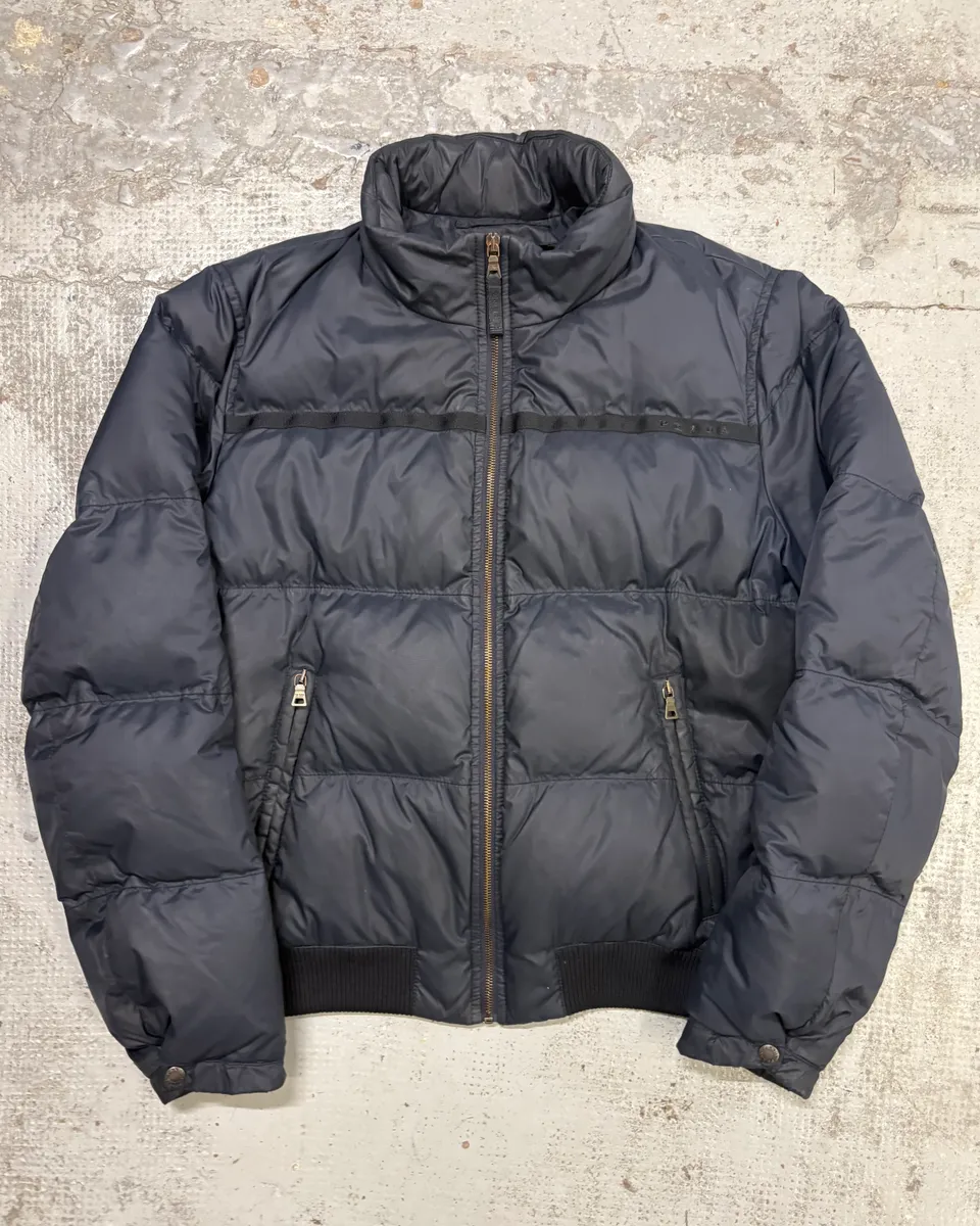 AW2007 Prada Navy Down Quilted Puffer Jacket
