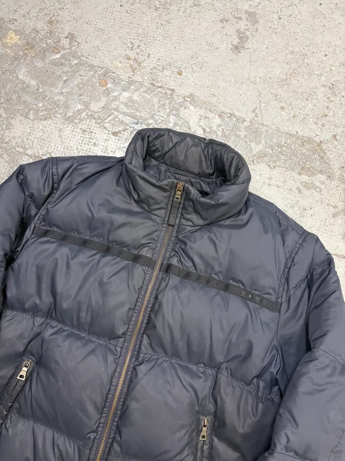 AW2007 Prada Navy Down Quilted Puffer Jacket - Image 4
