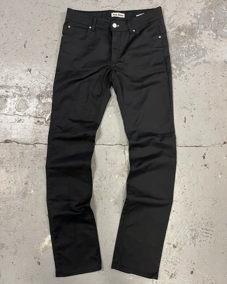 AW2008 Acne Studios Black Slim Pants