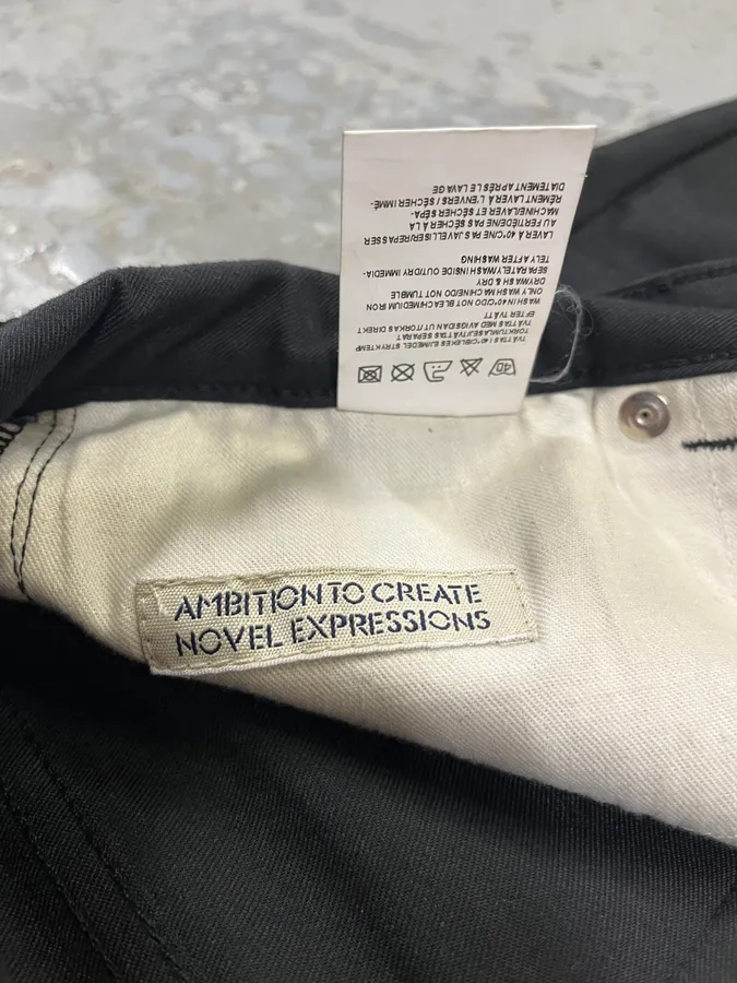 AW2008 Acne Studios Black Slim Pants - Image 10