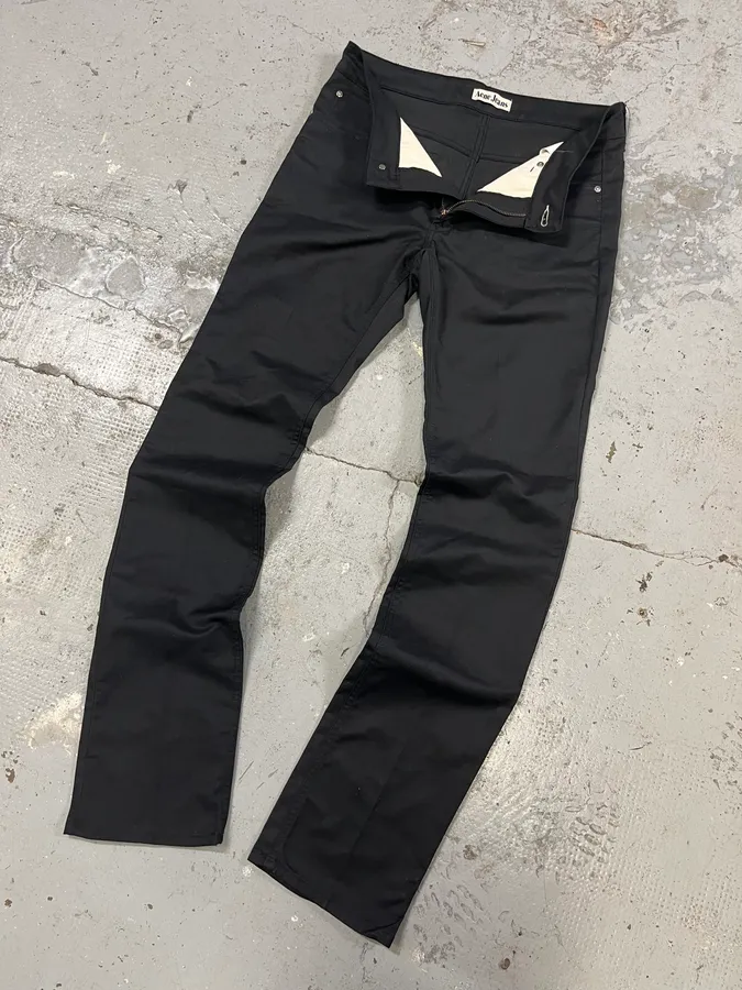 AW2008 Acne Studios Black Slim Pants - Image 6