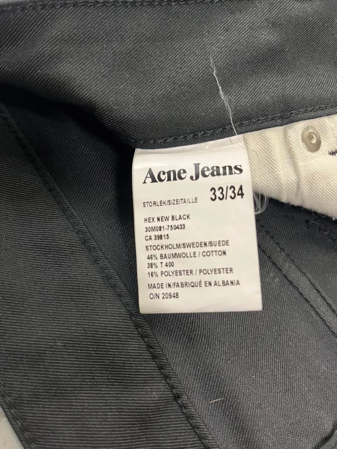 AW2008 Acne Studios Black Slim Pants - Image 9