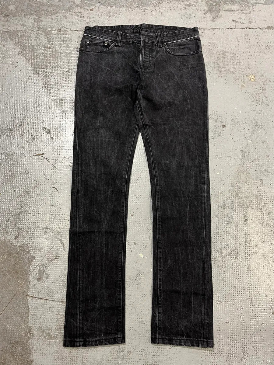 AW2008 Balenciaga Black Denim Slim Jeans