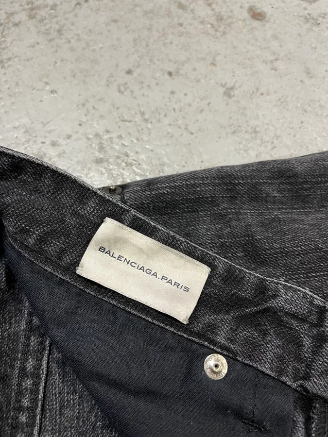 AW2008 Balenciaga Black Denim Slim Jeans - Image 10
