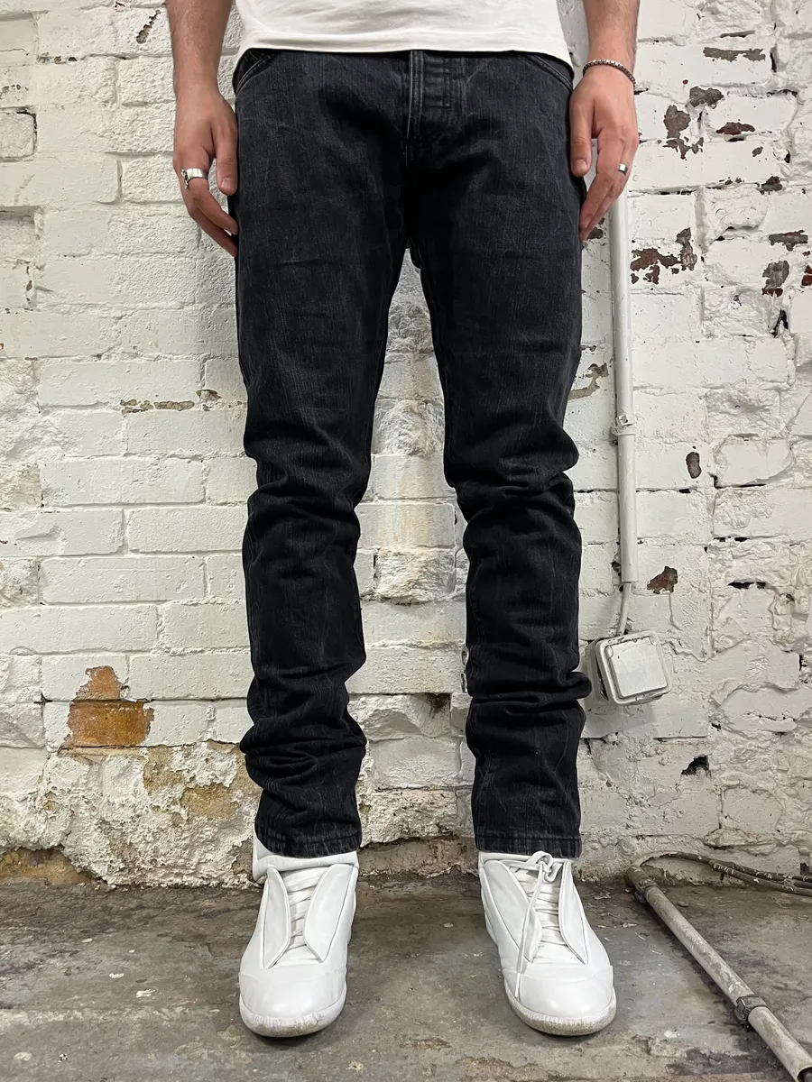 AW2008 Balenciaga Black Denim Slim Jeans - Image 2