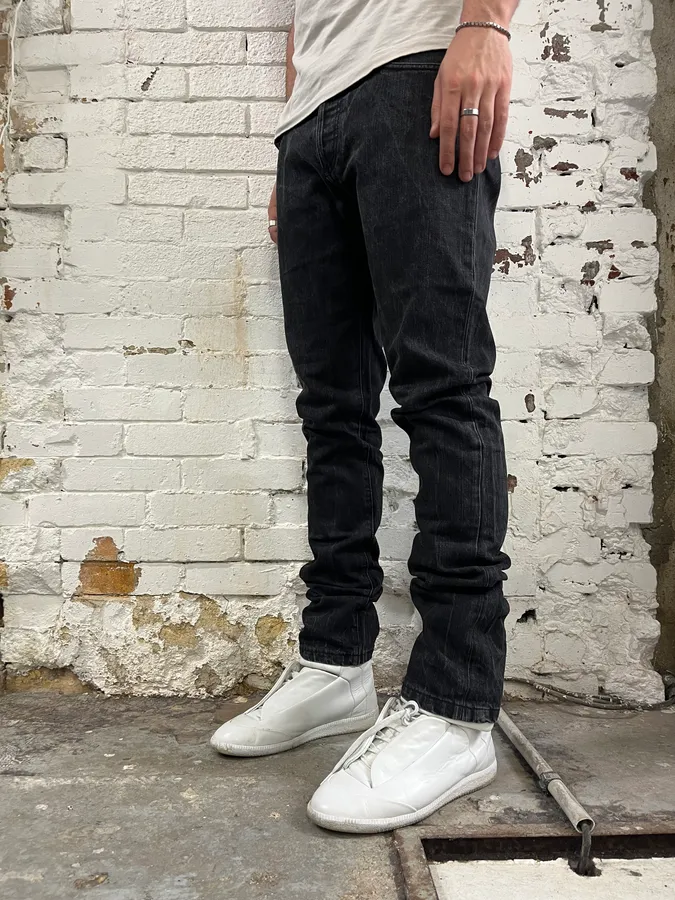 AW2008 Balenciaga Black Denim Slim Jeans - Image 3