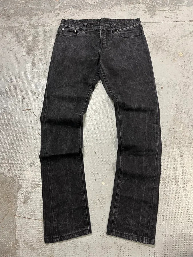 AW2008 Balenciaga Black Denim Slim Jeans - Image 5