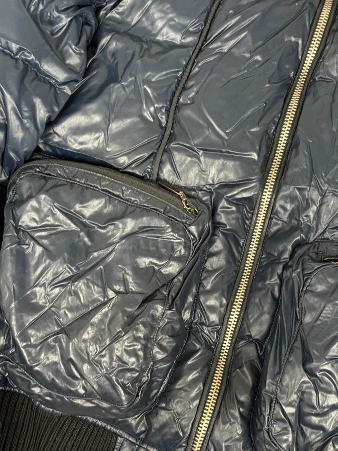 AW2008 Cavalli Navy British Puffer Jacket - Image 10